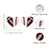 Zepmais Hypoallergenic Football and BaseBall Stud Earrings for Mom 925