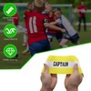 Qimoo 1Pcs Orange + 1Pcs Yellow Youth Captain Armband for