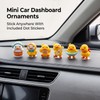 6 Pack Cute Duck Figurines, Car Dashboard Decor, Desk Ornaments,