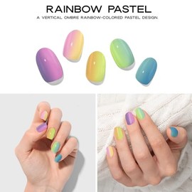 Adora Couture Tiras de uñas de gel semicuradas con 30 piezas - Kit de manicura de calidad de salón para mujeres, aplicaciones fáciles, incluye almohad