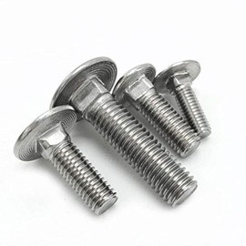 Bolts, 10pcs Cup Square Carriage Bolts Stainless Steel Coach Bolt Bolt Screws -M8*25mm