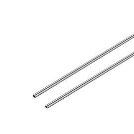 sourcing map 304 Stainless Steel Round Tubing 4mm OD 0.6mm Wall Thickness 250mm Length Seamless Straight Pipe Tube 2 Pcs
