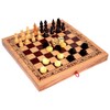 Backgammon Chess and Colour Checker Box, Medium, Puzzle Wood Game