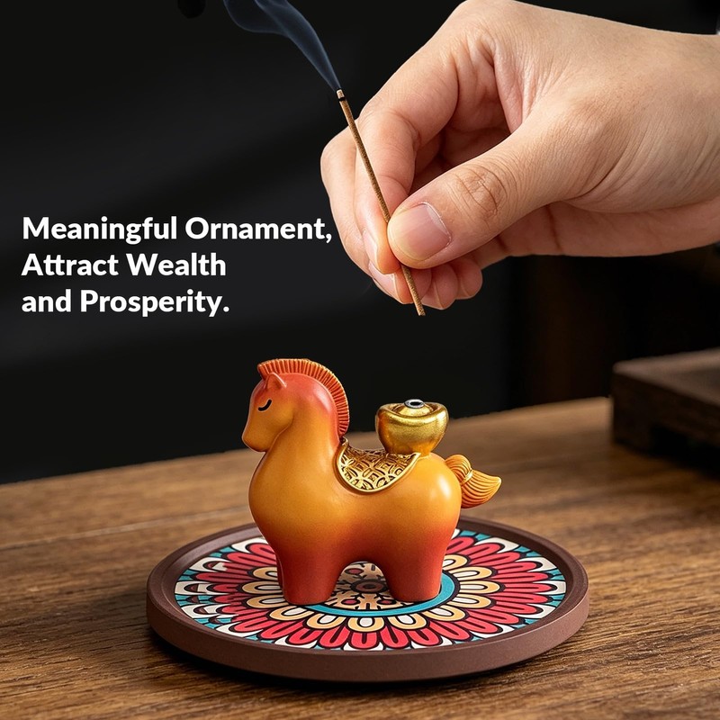 Horse Incense Holder,Incense Stick Holder,Resin Incense Burner - Gift Home