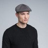 Kangol Tropic Ventair 504 Flat Cap, Grey (Charcoal), Small