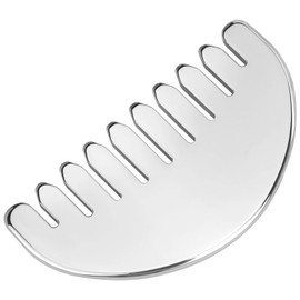 Stainless Steel Scalp Massager Comb - Deep Pressure Scalp Relaxation Tool with Gua Sha & Meridians Therapy, Tension Relief for Head/Hair Care