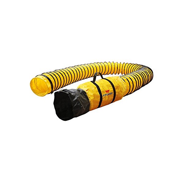 XPOWER 8DH25 PVC Extra Flexible Ducting Hose, -20 to 180