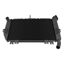 Aluminum Cooling Radiator Replacement for Kawasaki Ninja 400 EX400 2018-2024 Z400 2019-2023 Ninja 500 Z500 2024 Engine Radiator Cooler(black)