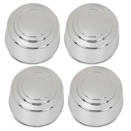 DOTCOM Wheel Center Hub Caps Nut Covers (8 Lug 16 inch Chrome) Fit Ford F250 F350 1995 1996 1997/ Fit E150 Van 2007 2008/ Fit E250 E350 Van 1995-2008/ Fit E450 Van 2000-2003