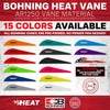 Bohning Heat Vane, Low Profile Hunting Vane, 2.5" 36pk, Silver