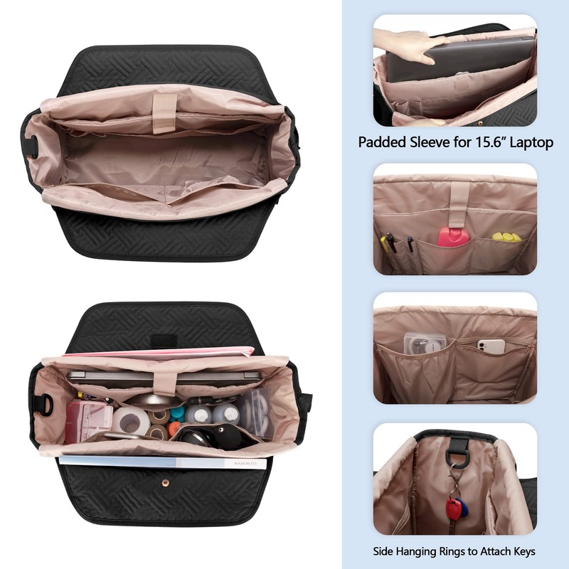 Fasrom Nurse Bag for Work Nurses with Laptop Compartment, Clinical