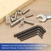 PATIKIL 3/8-16x3/4" Internal Hex Socket Set Grub Screws, 10 Pcs