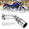 Motorcycle Exhaust Middle Pipe Rustproof Heat Resistant Low Noise Replacement