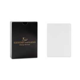 SleeveChief ® Premium Quality Trading Card Oversleeves | Ultra Durable & Clear Card Sleeves | Fit as YuGiOh Card Sleeves, MTG Card Sleeves & More | Glossy | Japanese Size | 70 Pcs