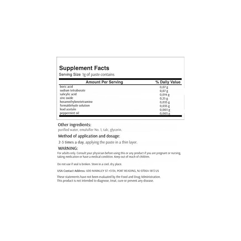 Generic 50gr/1,76oz Teimurova Pasta Cream Ointment