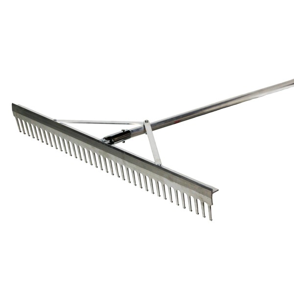 Trigon Sports Field/Aggregate Rake, 48-Inch