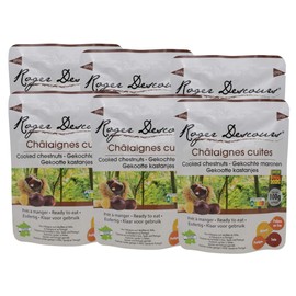 Pack of 6 Cooked Chestnuts - Fine Chestnuts 6 x 100 g, Peeled