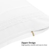 PiccoCasa Embroidered Small Size Soft Brushed Microfiber Pillowcases 2 Pack,