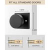 Haidms Matte Black Dummy Door Knob, Heavy Duty Half No-Turning