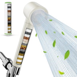 Fitespot Filtered Shower Head with Handheld, Shower head with Filters High Pressure Shower Head with Hose 18 Filtration Shower Filter Head for Hard Water, Remove Chlorine, Reduce Dry Itchy Skin