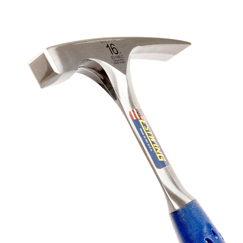 ESTWING Bricklayer's/Mason's Hammer - 16 oz Masonary Tool with Forged