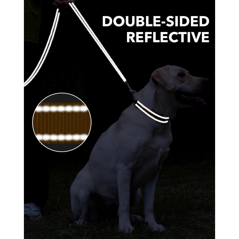 Taglory Dog Leads for Medium Large Dogs | Double Sided