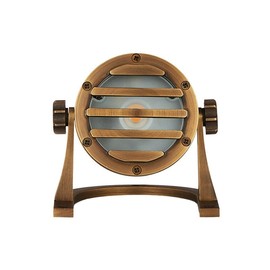 VOLT 12V Cold Forged Brass RGBW Color Changing Integrated LED Underwater Light with Grated Top & Remote Control