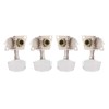 Ukulele Pegs 2L2R Silver Classical Style Ukulele Tuning Pegs Machine