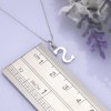 GemShadow Women Girls 925 Sterling Silver S Initial Necklace