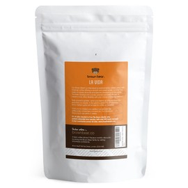 Medium Dark Roast Crema Strong Espresso Coffee Beans 227g - Brown Bear La Vida Blend - For All Coffee Machines - Strength 4 - Donation to Free The Bears