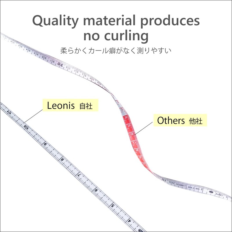 Spring Tape Measure (Keyring Design) 60 inch / 150 cm