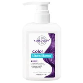 Keracolor Clenditioner PURPLE Hair Dye - Semi Permanent Hair Color Depositing Conditioner, Cruelty-free, 12 Fl. Oz.
