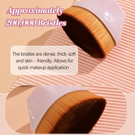Makeup Sponge, Blender 4 Pack Latex Free Beauty Makeup Powder Puff Blending Blender Foundation Concealer for Liquid, Powders, Creams, Make-up Sets for Women, with Brush