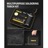 RAVS 14-piece Butane Torch Kit, 8-in-1 Butane Soldering Torch Kit