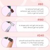 Makartt Sanding Bands for Nail Drill-100 Pcs Nail File Sanding