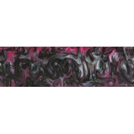 Unbranded Pink Damascus Acrylester #123 (1 pc) Pen/Reel/Razor Blank 5/8"sq x 5"