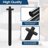 Ceiling Mounted Arm With Flange, Black Ceiling Shower Arm 12