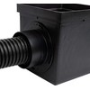 NDS 900BKITRTL1PK Square Kit with 2-Opening Catch Basin, 2 Adapters,