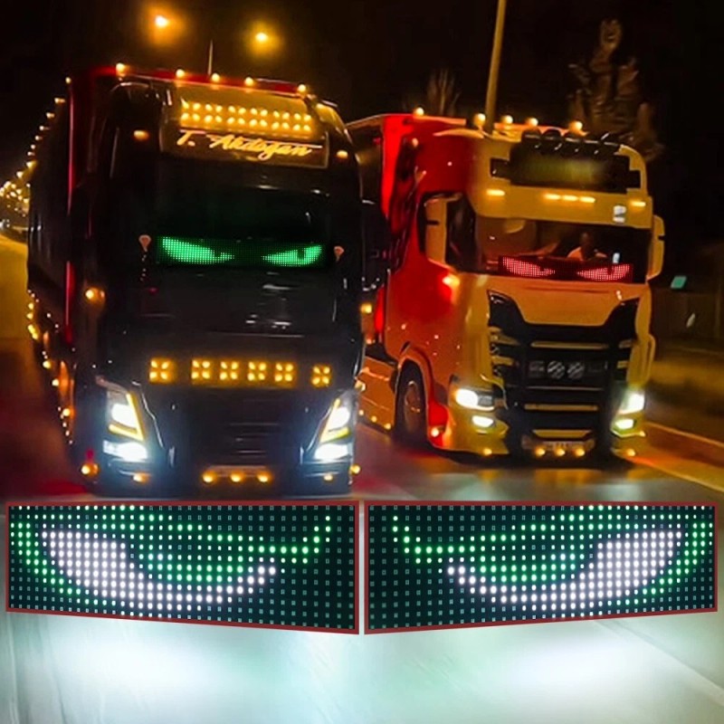 OPRAH 150cm LED Devil Eyes Flexible Screen Panel Car Smart