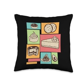 Keto Dessert Food People on Keto Ketones Diet Keto Lovers Throw Pillow