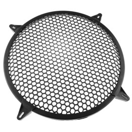 DGZZI SubWoofer - Cubierta de Malla de plástico de 12 Pulgadas para Coche, con 4 Abrazaderas de Parrilla y 4 Tornillos