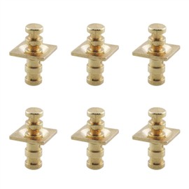 HJGarden 6set Hardware Furniture Wardrobe Concealed Square Cover Alloy Hinges for Tableware