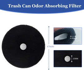 Kopuncare Trash Can Deodorizer, Garbage Can Deodorizer with Magnetic Suction, Diaper Pail Deodorizer, Odor Filter Refills for Dog Poop Trash Can Outside, Natural Activated Carbon Filter, 2 Pack