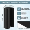 Black Plastic Roll 12x96x0.04inch, Hard Polypropylene Flexible Plastic Sheet into