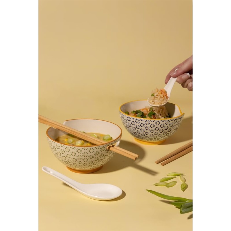 Typhoon 1402.126 Stoneware 240ml Rice and Soup Bowl Set