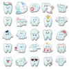 50 Pack Pcs Dental Tooth Stickers For Water Bottles Waterproof