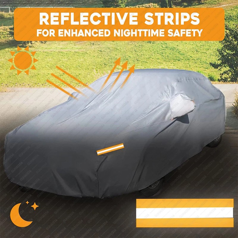 GLOWSPEED Full Car Cover for Outdoor Sun Dust Scratch Rain