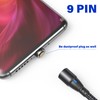 VAFOTON 9Pin Typ C Schnelllade Magnet Adapter [3Stück], Magnetisches Stecker