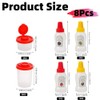Jindizi 4PCS Salt and Pepper Shakers Sets,Plastic Airtight Spice Jar