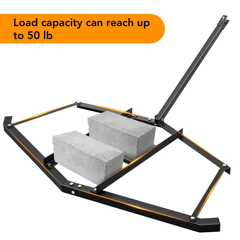 60 Inch Driveway Drag Grader Harrow with 2 Adjustable Bars